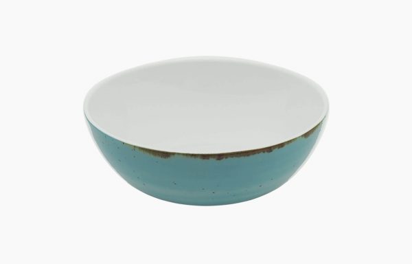 TAÇA Ø15CM ALT.6CM RUSTICO AZUL